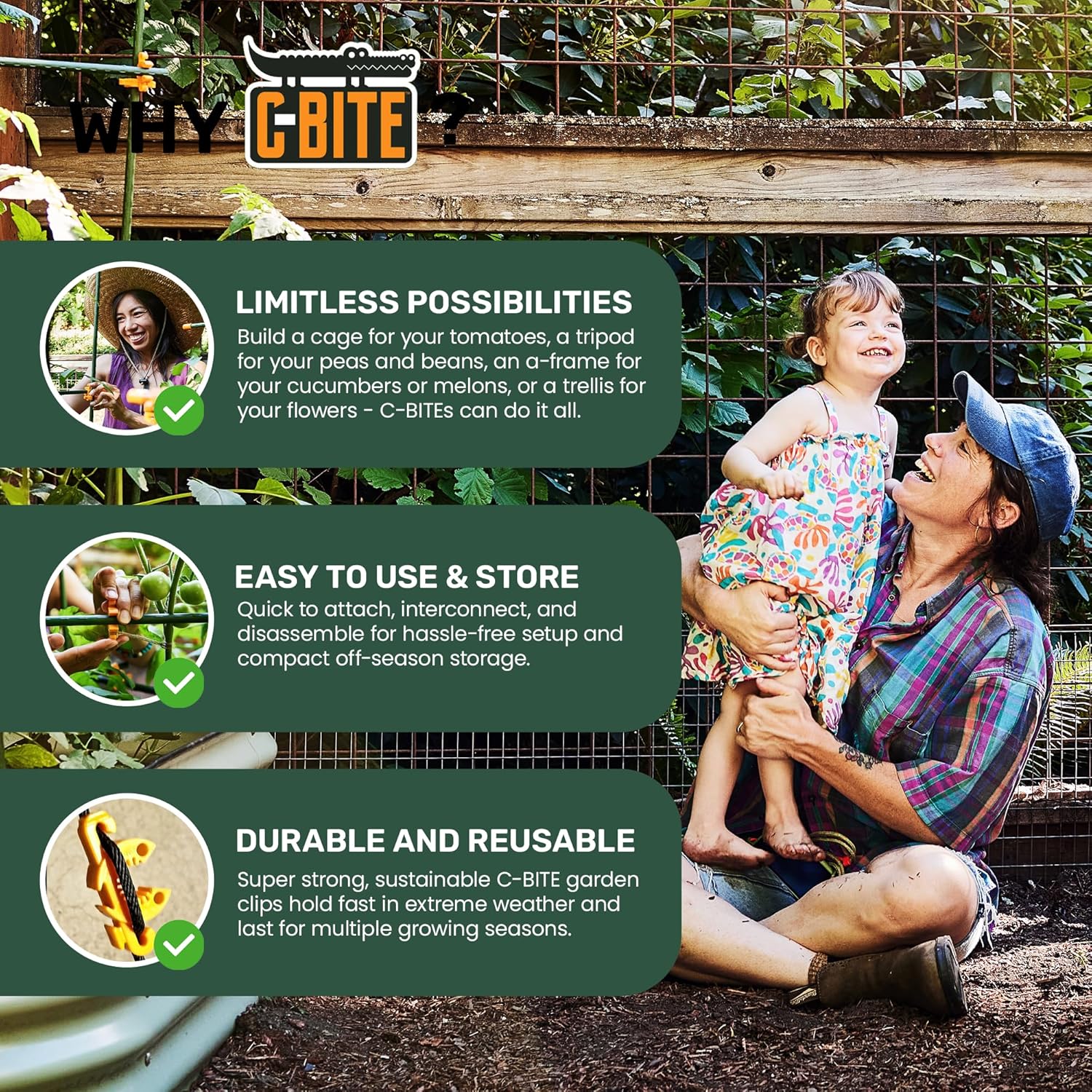 5’ Tomato Plant Support Kit - For the Basic Rigid Frame and Trellis Netting Applications