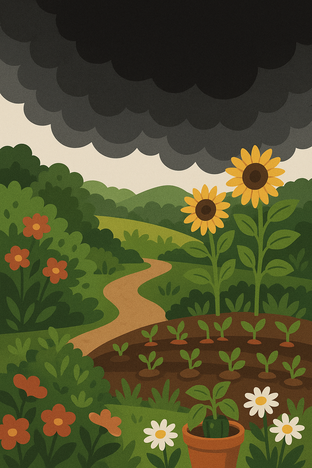 Garden as antidote to heaviness