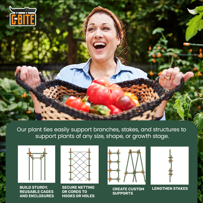 50 x Foot Long Garden Ties - Precut Coated Wire Twists Have the Reach You Need!