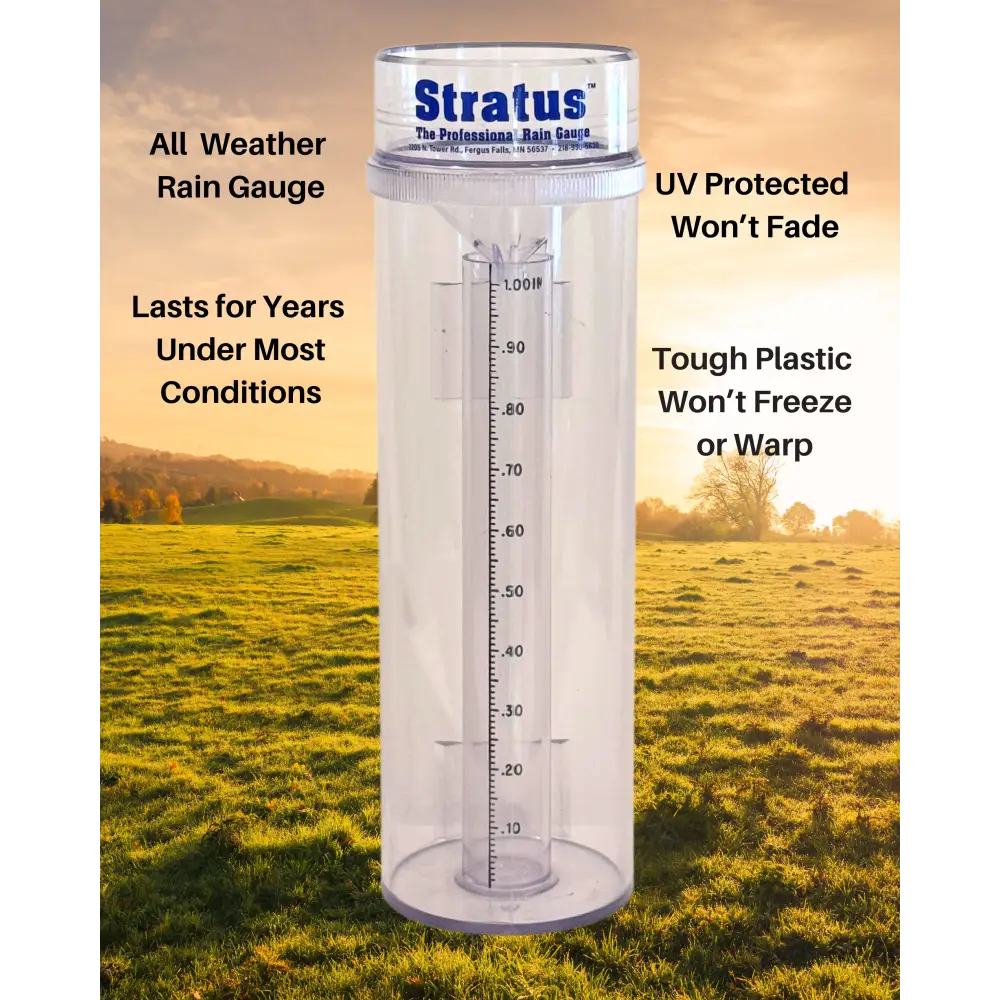 FLI Products Stratus Precision Rain Gauge 14-Inch, NOAA-Endorsed, Accurate to 1/100th Inch
