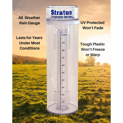 FLI Products Stratus Precision Rain Gauge 14-Inch, NOAA-Endorsed, Accurate to 1/100th Inch