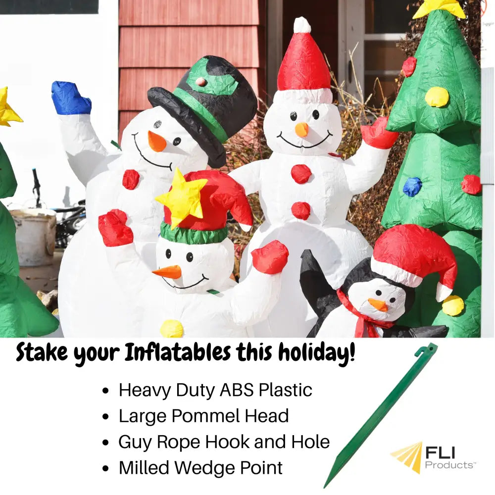 Heavy-Duty Garden Yard Stakes for Trees, Tents and Holiday Inflatables