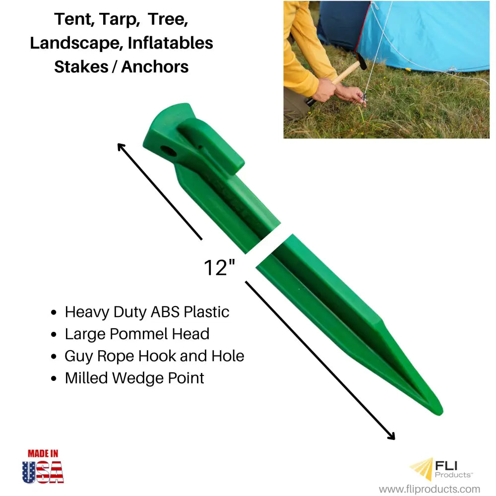 Heavy-Duty Garden Yard Stakes for Trees, Tents and Holiday Inflatables