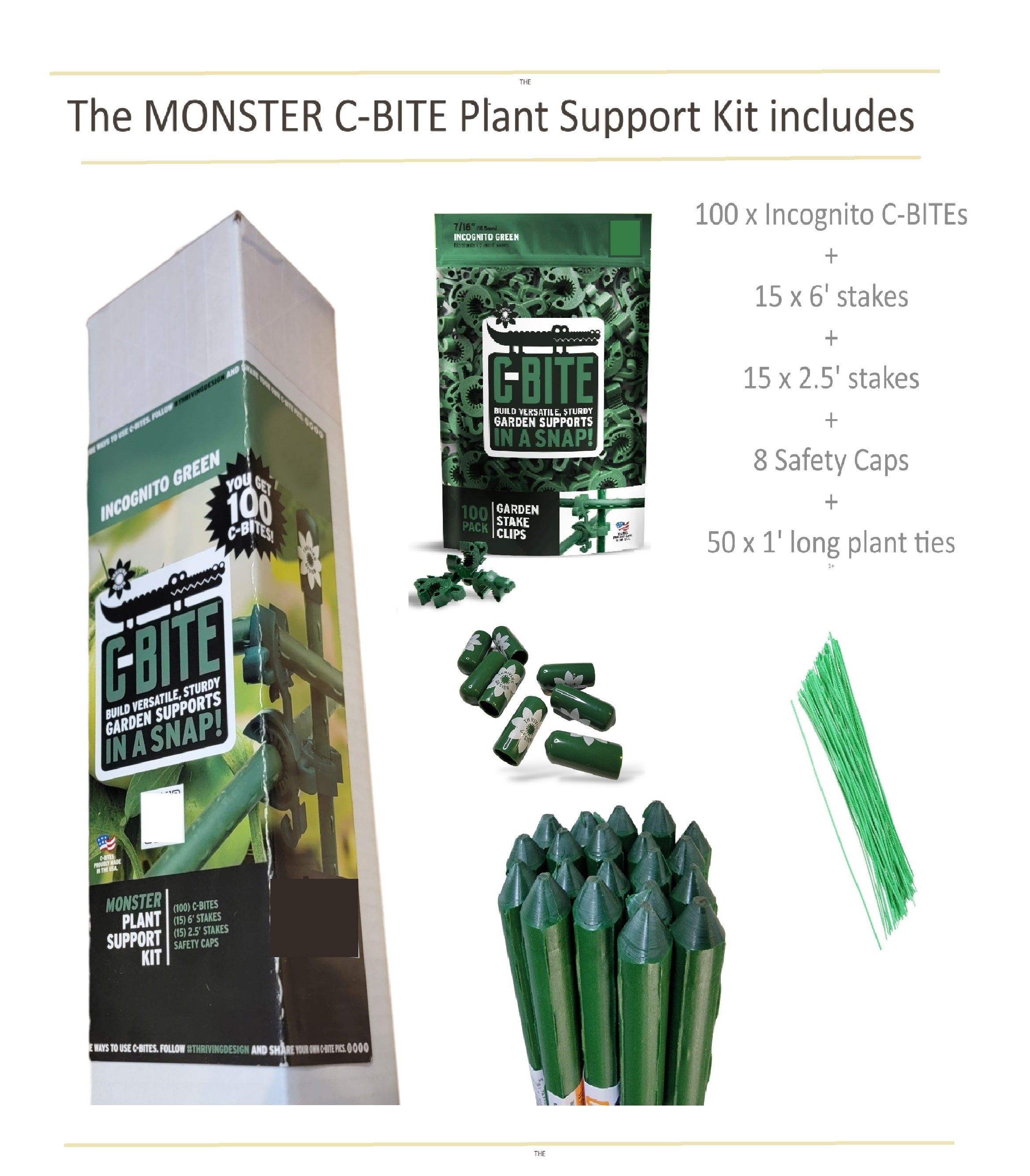C-BITE Monster Kit - Large Beds &amp; Multi-Plant Support  (6&