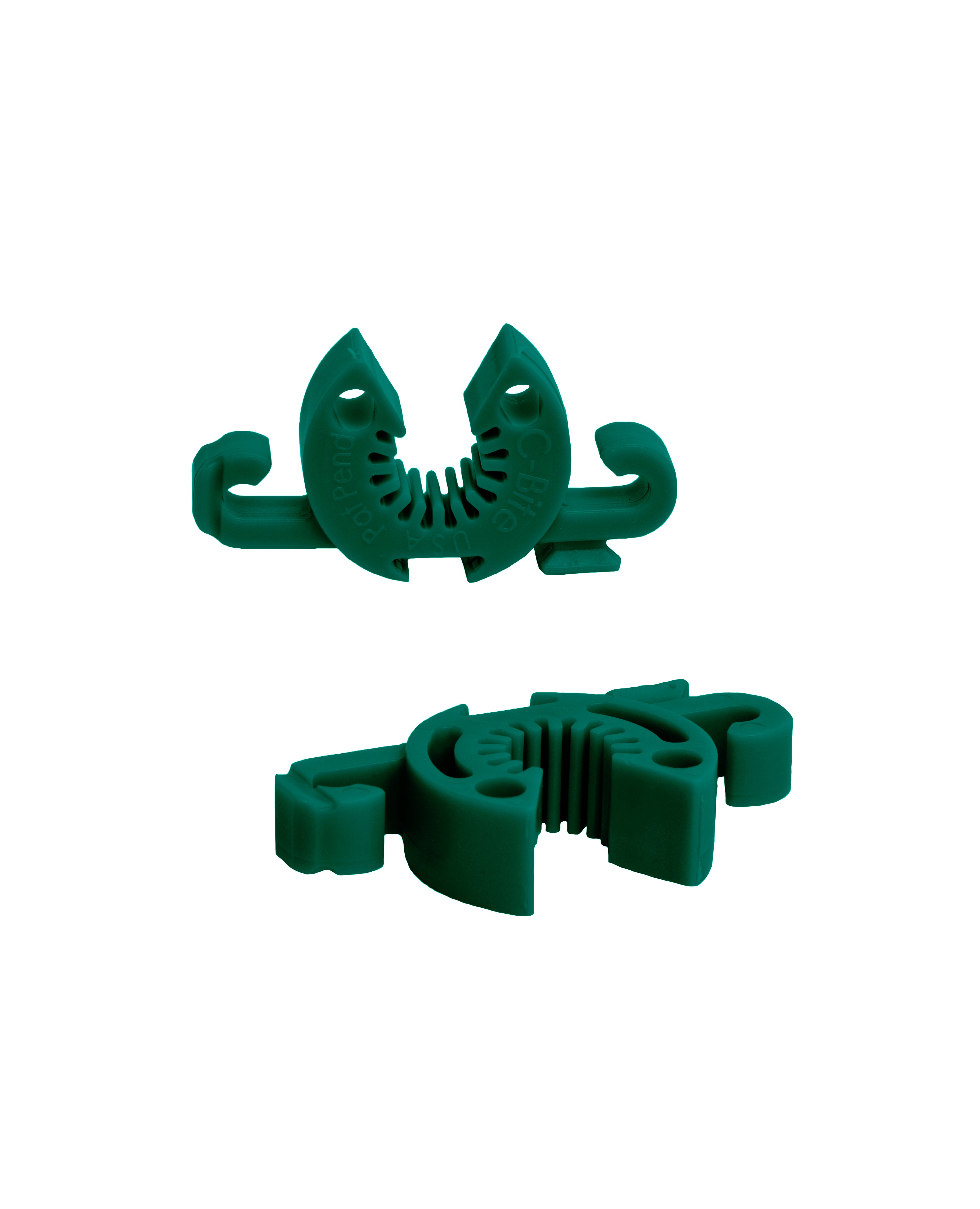 100 C-BITE Garden Stake Clips - 50/50 Assortment Incognito &amp; Lime - Thriving Design